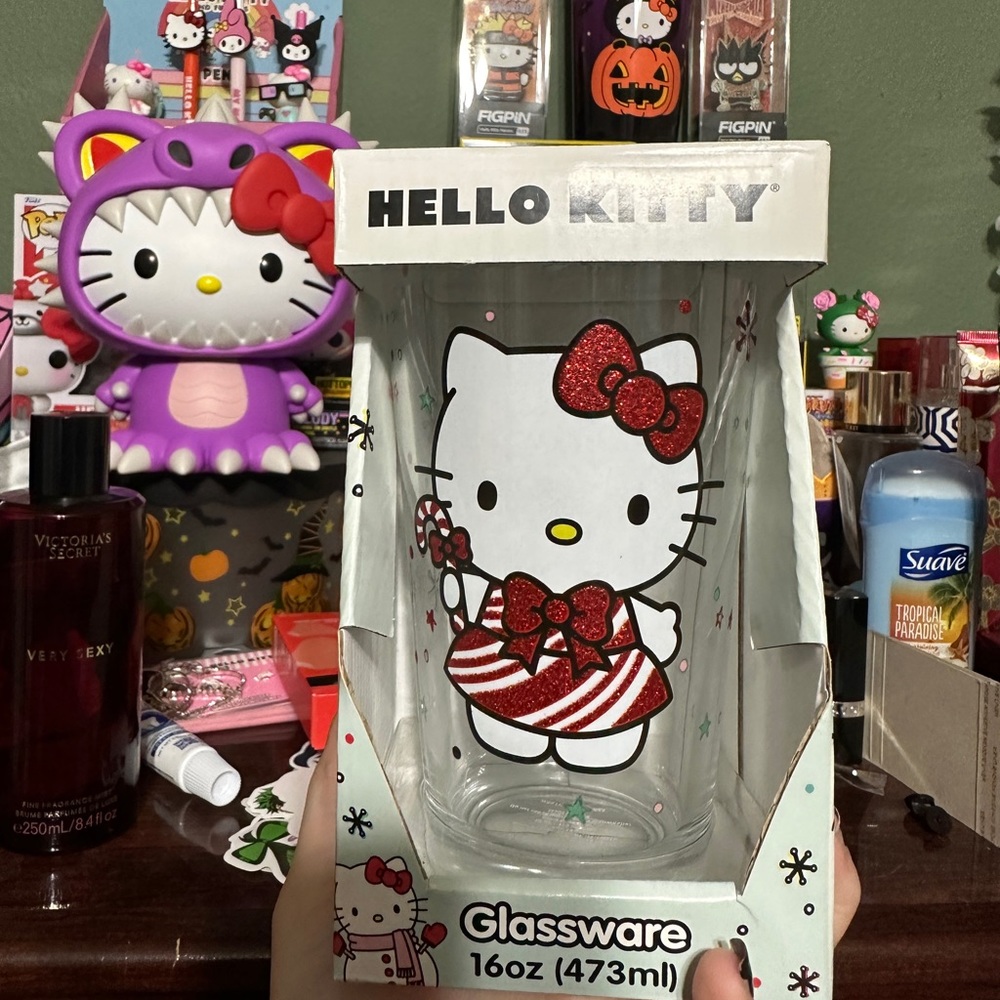 Hello Kitty Christmas Glassware Cup